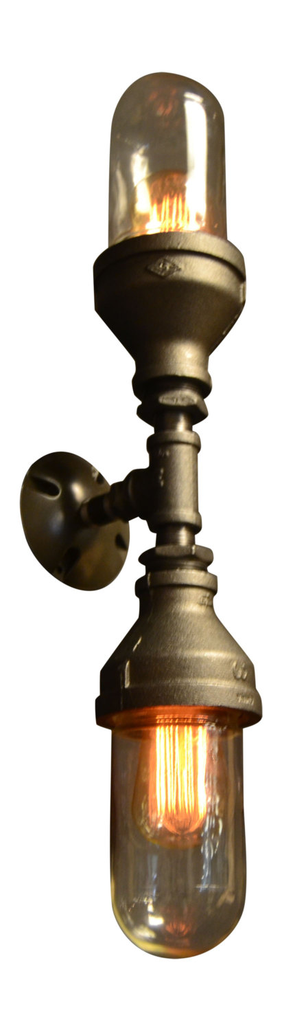 Настенный светильник из труб НТС22